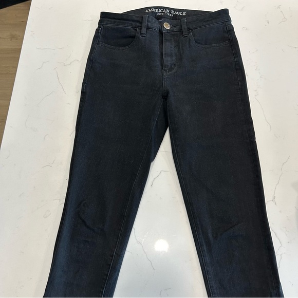 American Eagle Black High Rise Skinny Jeans - Picture 6 of 6